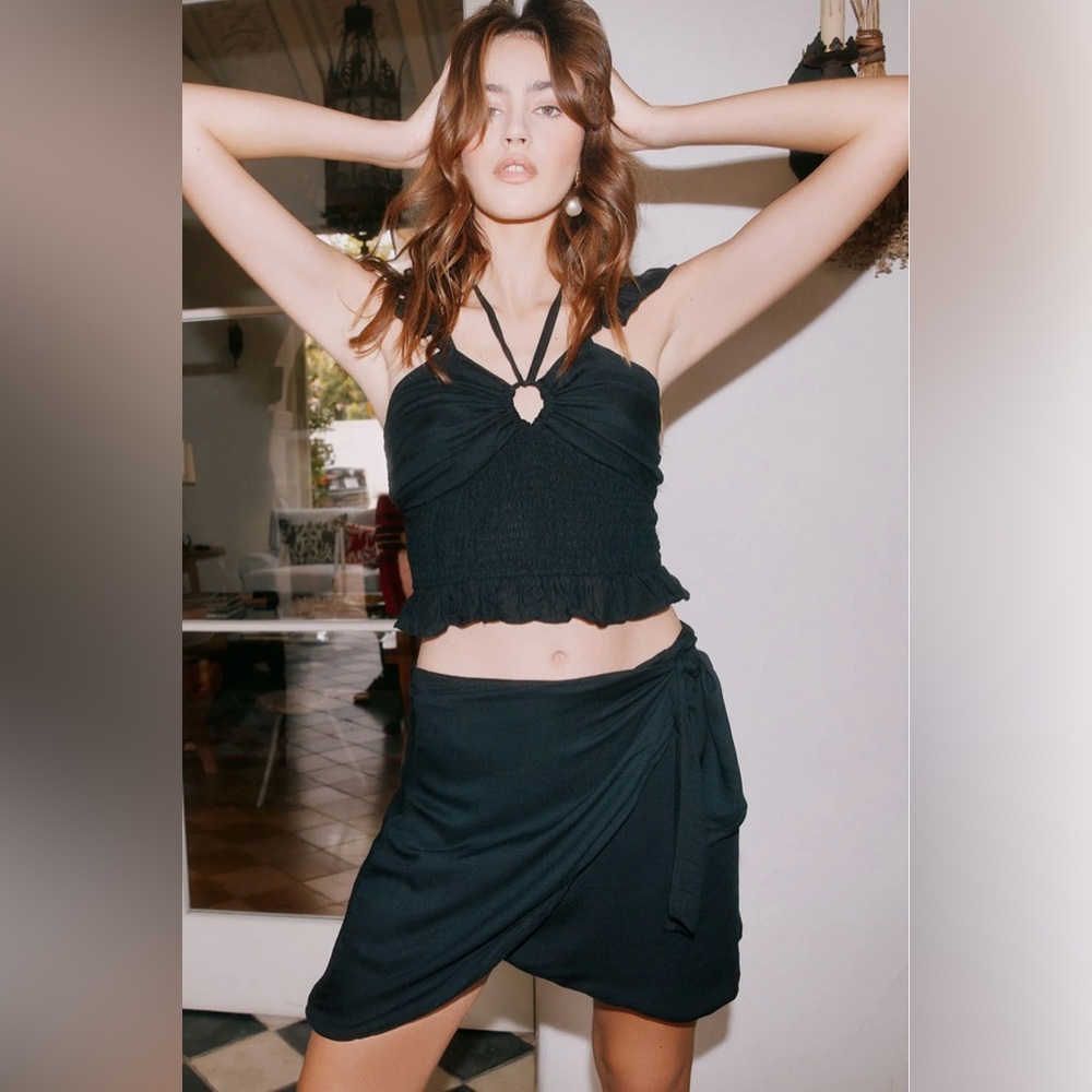 Chaser Elena Black Mini Skirt